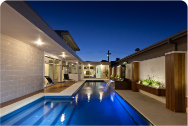 Fastlane Fibreglass Pool Designed for Swimmers
